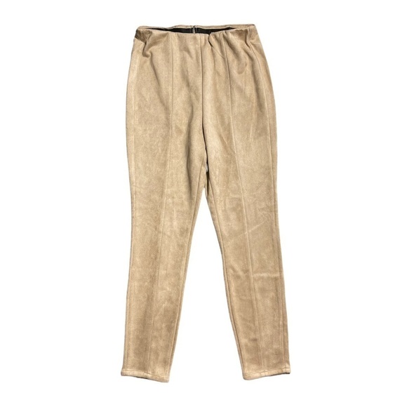 BLANKNYC Tan Faux Suede Tapered Skinny Pants 30 - Picture 1 of 7